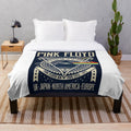 Pink Floyd inspired plush blanket featuring the iconic album cover art