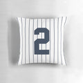 Pinstripe Design Pillow featuring the iconic New York Yankees style