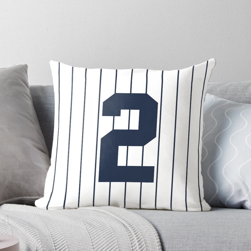 Pinstripe Design Pillow featuring the iconic New York Yankees style