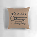 A decorative throw pillow with a pirate ship and "Yo ho ho" quote, optimized for search engines