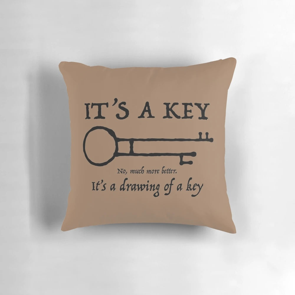 A decorative throw pillow with a pirate ship and "Yo ho ho" quote, optimized for search engines