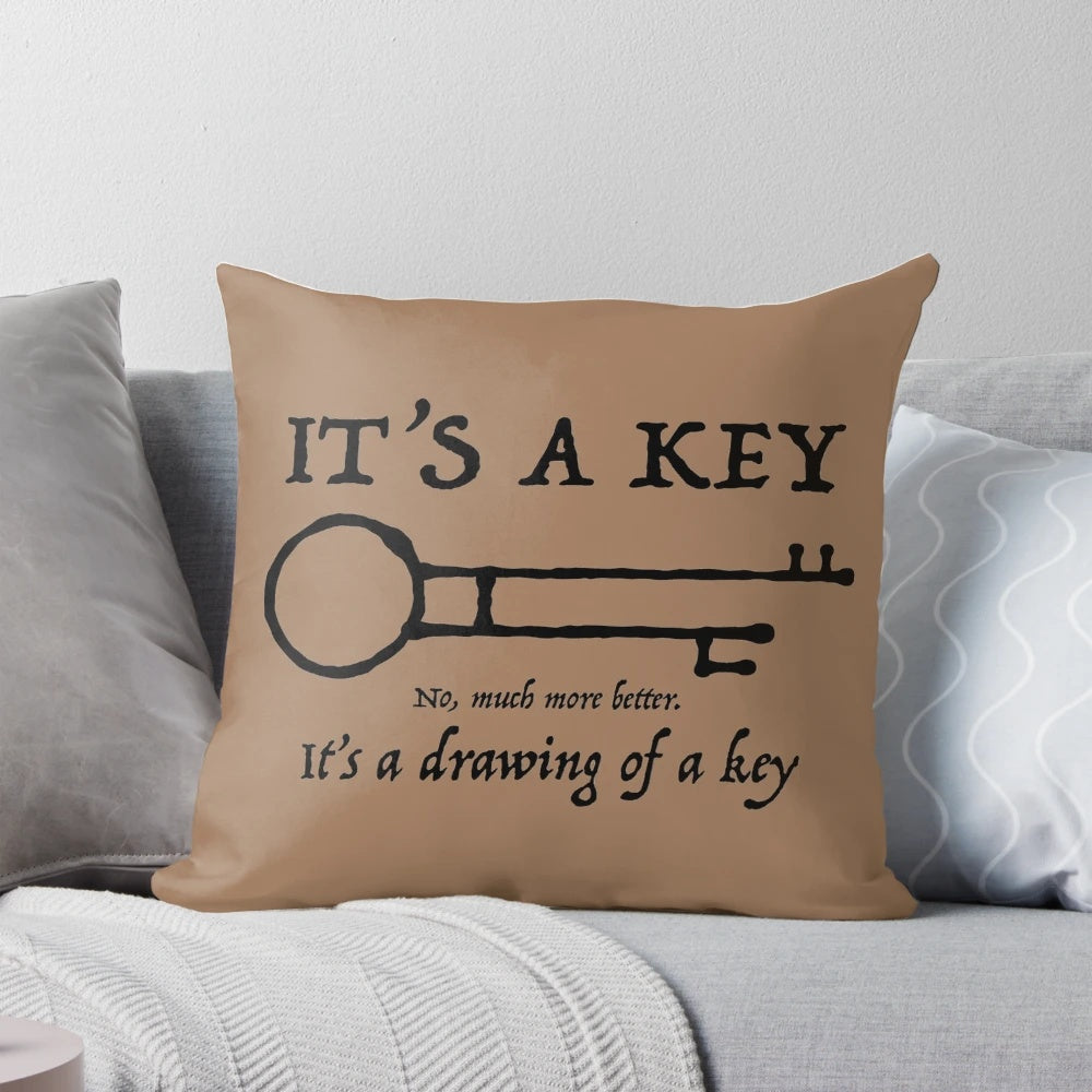 A decorative throw pillow with a pirate ship and "Yo ho ho" quote, optimized for search engines