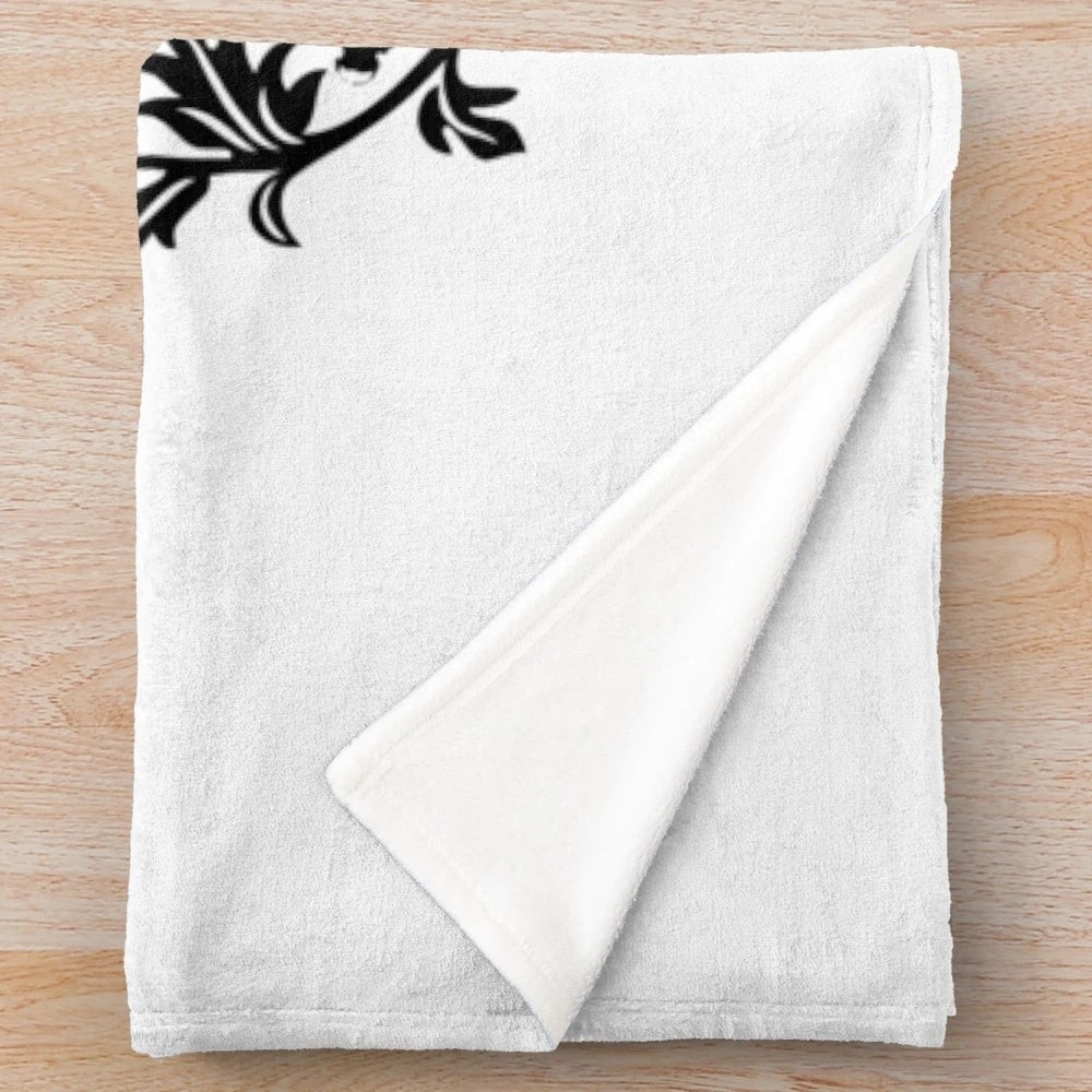 Pisa inspired plush blanket with pink, dove, and butterfly design