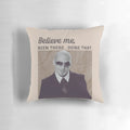 Pitbull-inspired "Been There Done That" design printed on a high-quality pillow.