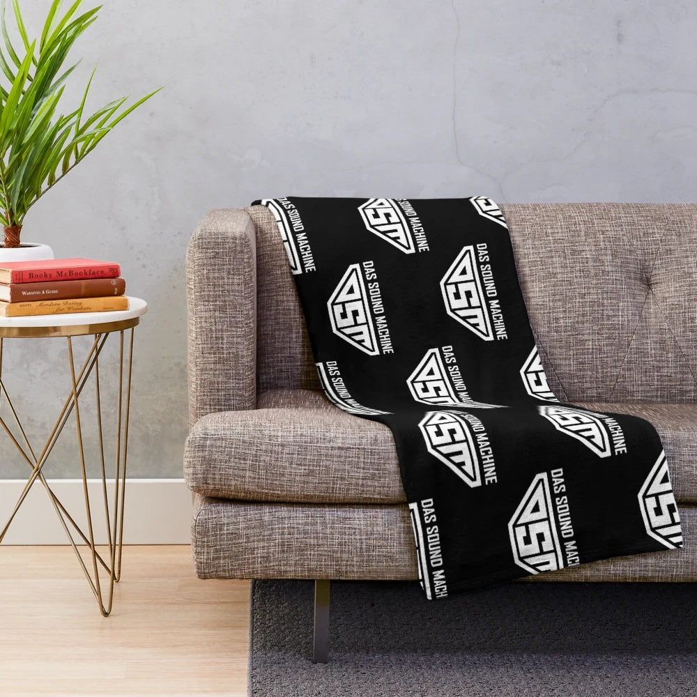 Pitch Perfect-inspired plush blanket with Barden Bellas logo