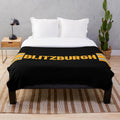 Pittsburgh Steelers-themed plush blanket for sports enthusiasts