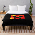 Pixel Art Fire Skin Plush Blanket