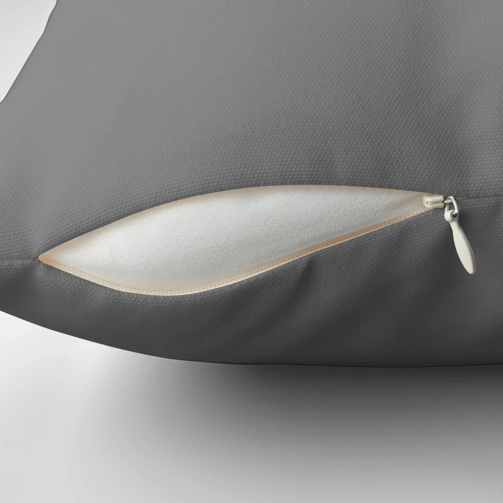 Plain grey pillow in a variety of shades