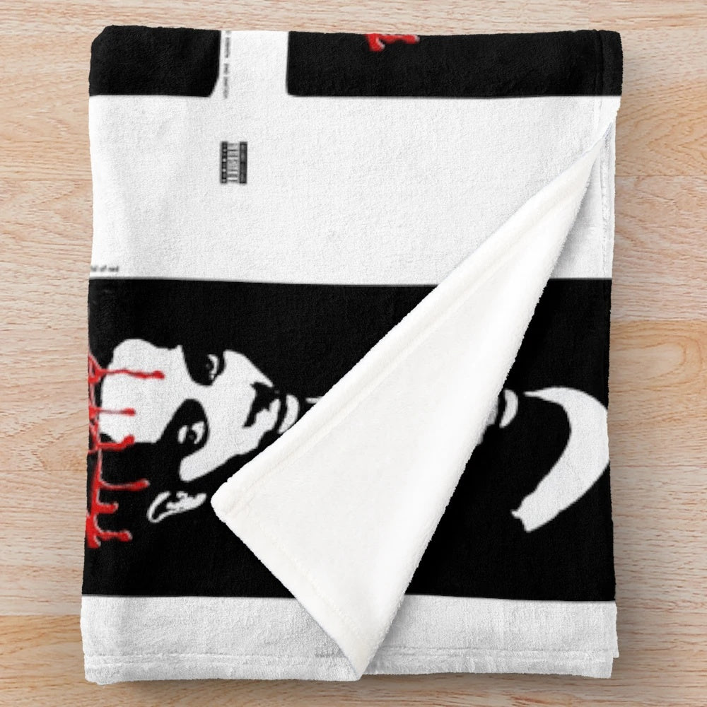 Playboi Carti Whole Lotta Red album cover inspired plush blanket