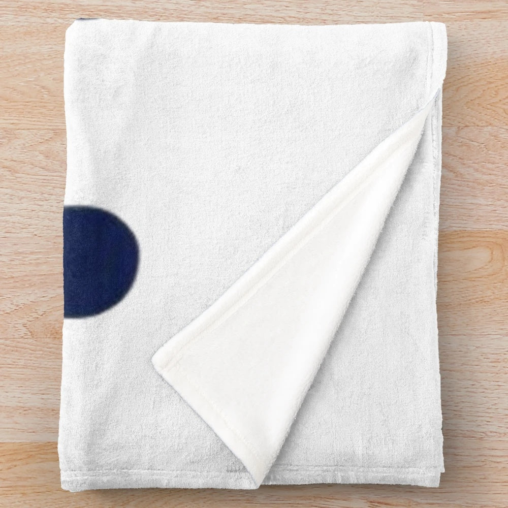 Cartoon-inspired plush blanket with humorous pop culture references