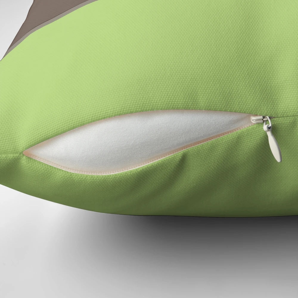 Plush pillow featuring cartoon characters of a truck named Leo and his friend