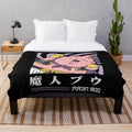 Cartoon parody plush blanket featuring pop culture humor design