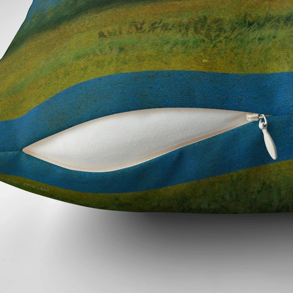 Whimsical pillow featuring a dressed-up whippet sight hound dog