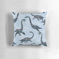 Cuddly Nessie pillow featuring a plesiosaur-inspired design, perfect for children's bedrooms and playtime.