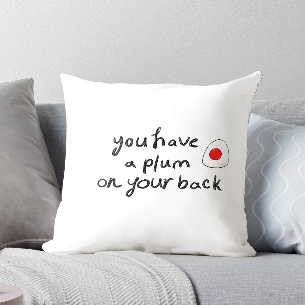 Plum Anime Inspired Decorative Pillow