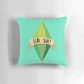 Plumbob-shaped pillow inspired by the popular Sims video game series
