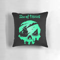 Plush Pillow Featuring the Iconic Skull and Ship from the Sea of Thieves Video Game