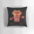 Plunk Your Magic Twanger Froggy! Humorous throw pillow with a comedic and nostalgic design