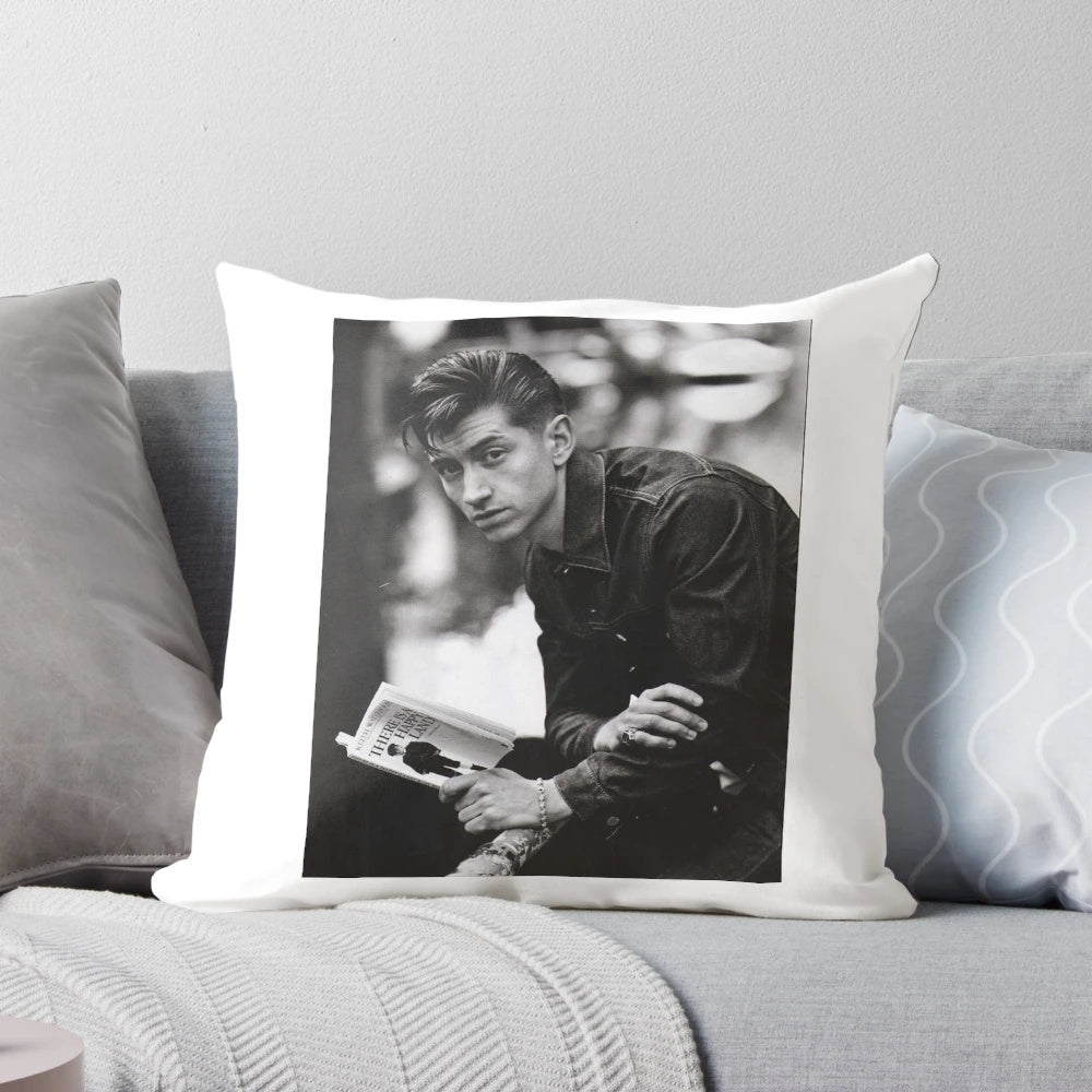 Soft, high-quality pillow featuring the image of Alex Turner, the lead singer of the popular band Arctic Monkeys.