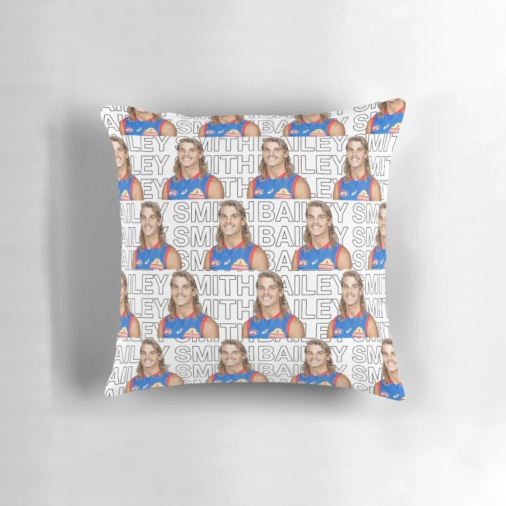 Soft, cozy pillow inspired by Bailey Smith