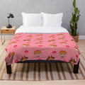 Obey Me Beel Pattern Plush Anime Blanket