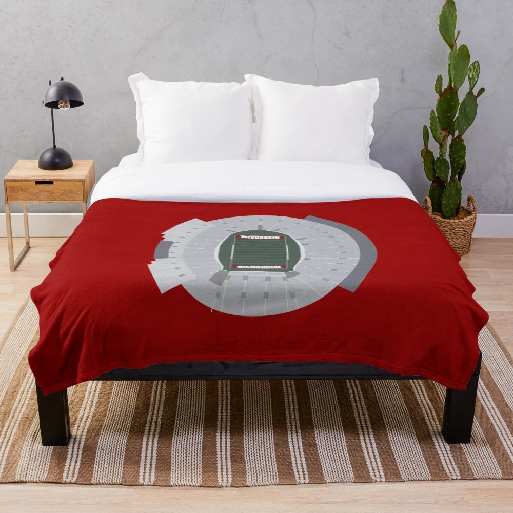 Camp Randall Stadium, University of Wisconsin Badgers Football Plush Blanket