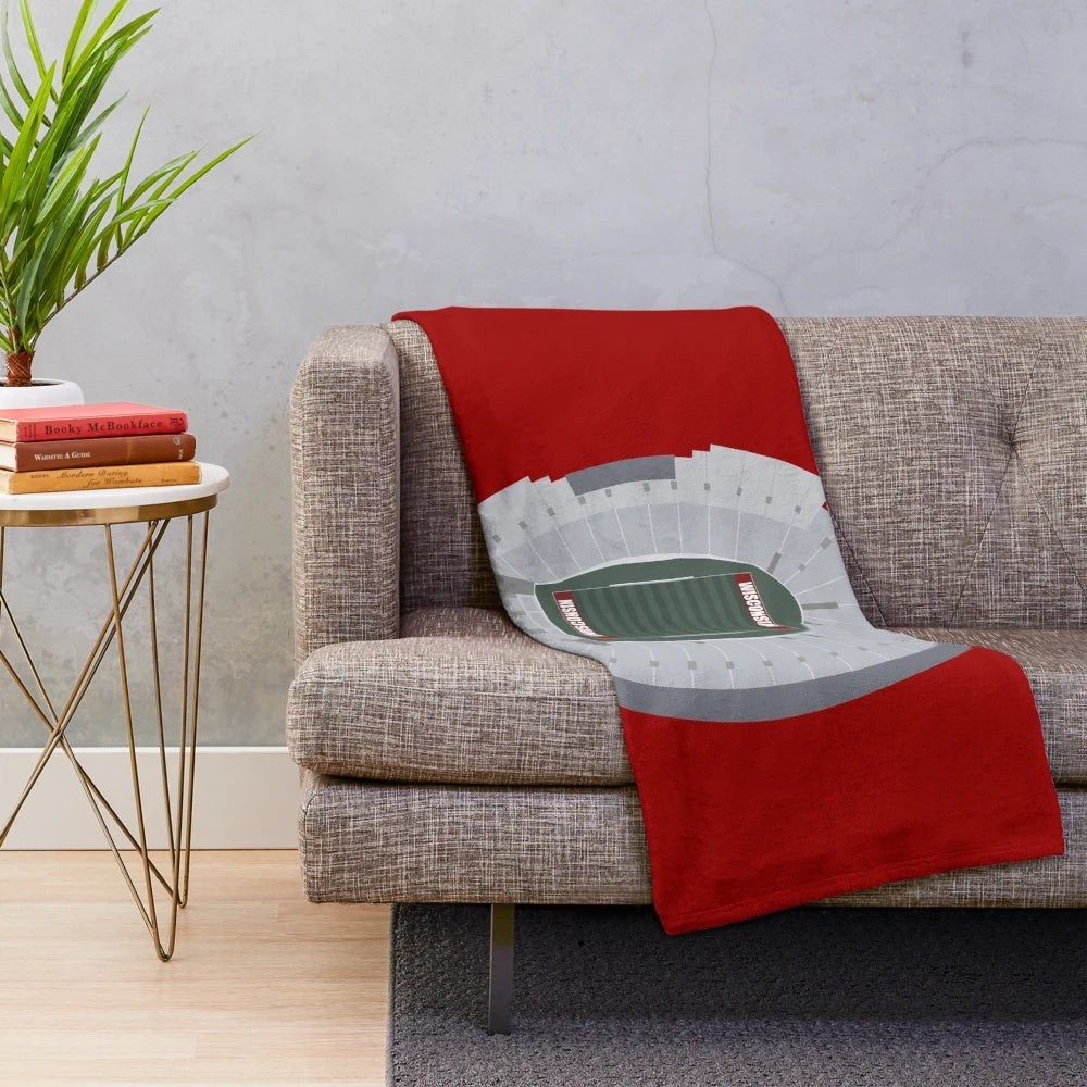 Camp Randall Stadium, University of Wisconsin Badgers Football Plush Blanket