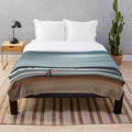 Plush blanket with abstract, motion blur surf art design