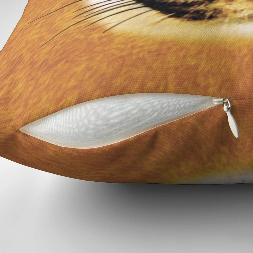 Soft, plush big floppa caracal cat pillow with cute, funny meme design