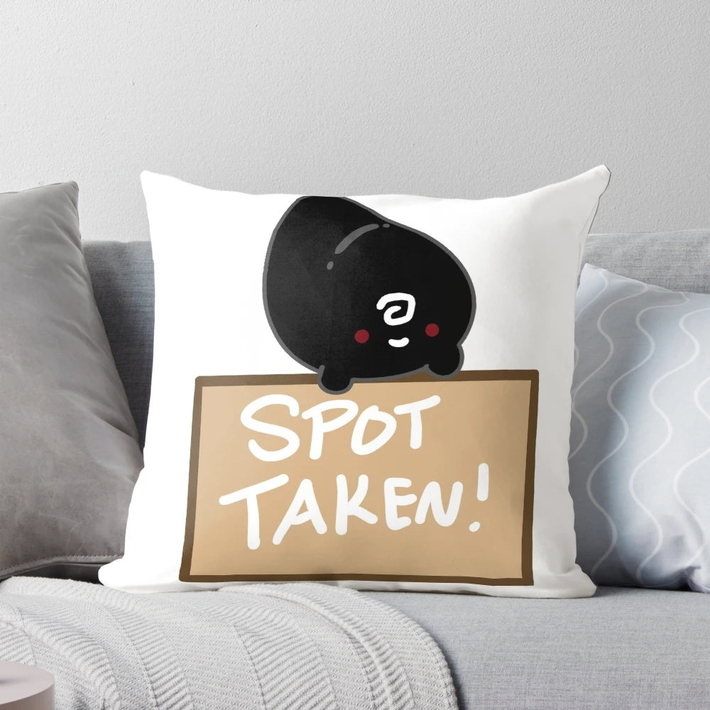 Soft black spirit plush pillow from Black Desert Online