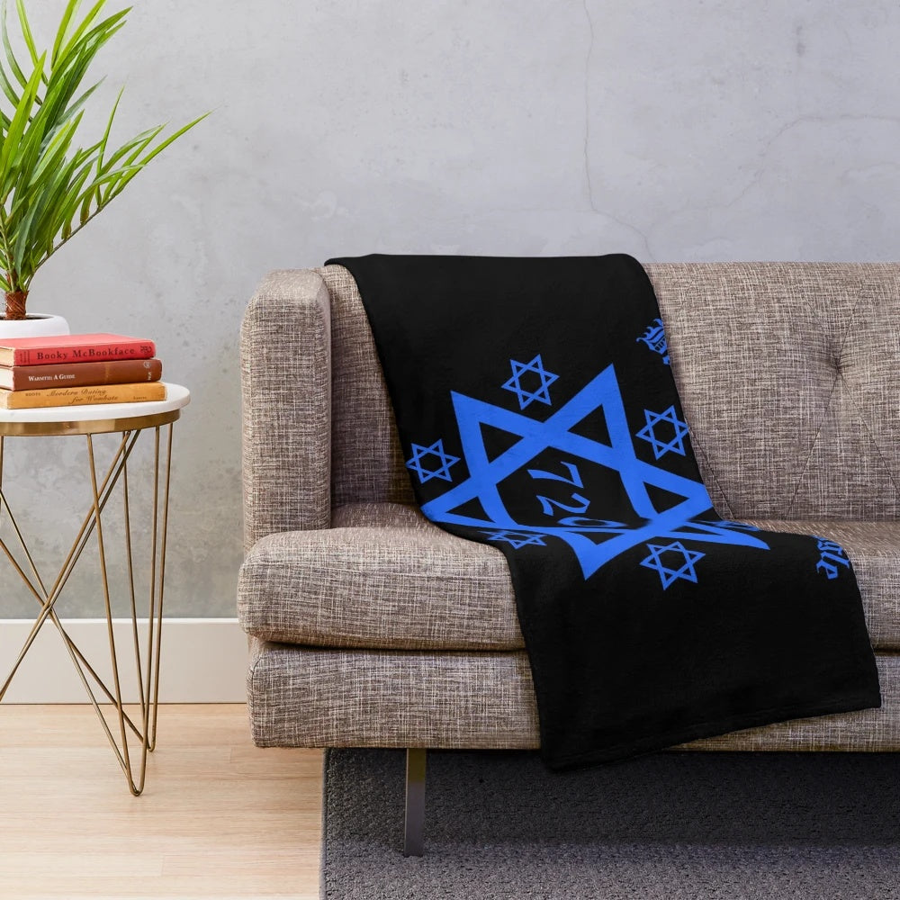 Plush blanket showcasing African American cultural elements and growth