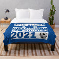 Plush blanket featuring Chelsea's Champions League 2021 win