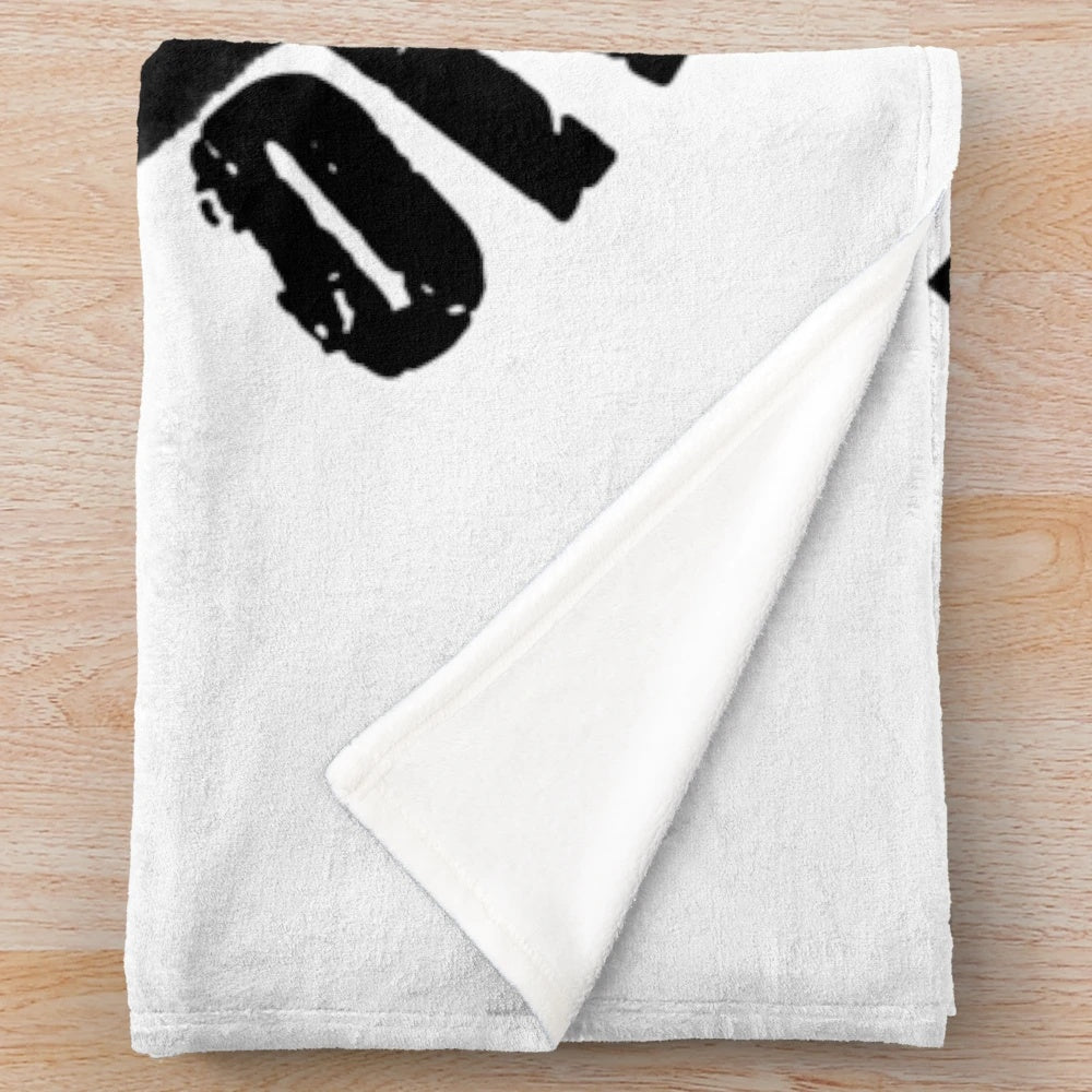 Plush occupations-themed blanket with oil and fuel worker design
