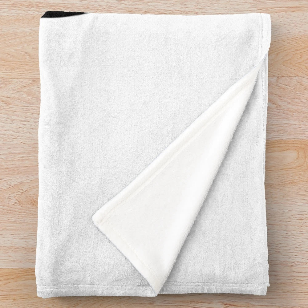Plush blanket with Bad Bunny Oasis logo design