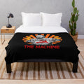 Plush blanket with Bert Kreischer's "The Machine" design for comedy fans