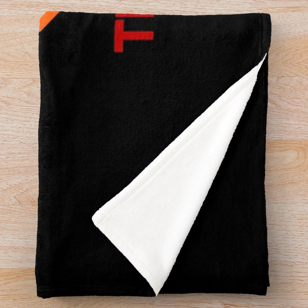 Plush blanket with Bert Kreischer's "The Machine" design for comedy fans