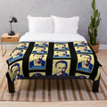 Plush blanket featuring image of German Finance Minister Christian Lindner