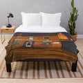 Plush blanket showcasing the historic Henderson's Relish building in Sheffield, Yorkshire
