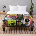 Plush blanket with tobymac album art design