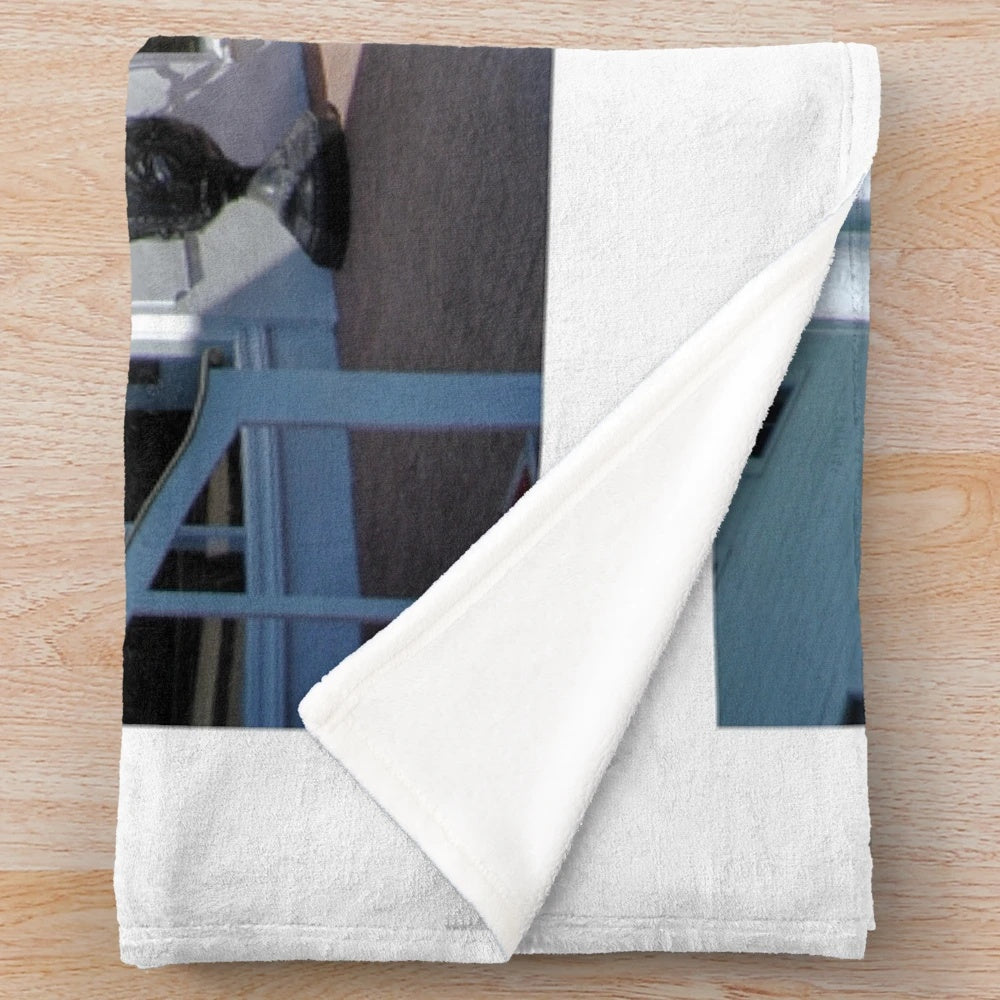 Plush blanket featuring image of carriage at the historic Grand Hotel, Mackinac Island, Michigan