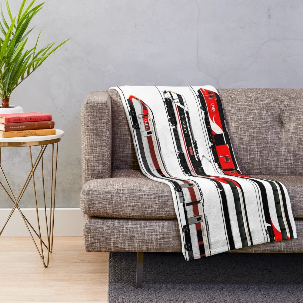 LNER Locomotives Plush Blanket