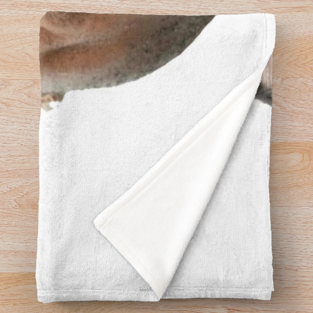 Plush blanket with Michael B. Jordan inspired design