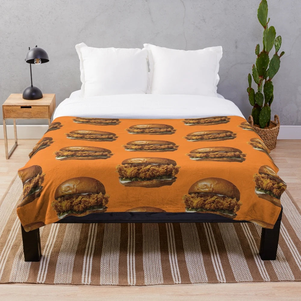 Popeyes Chicken Sandwich Plush Blanket