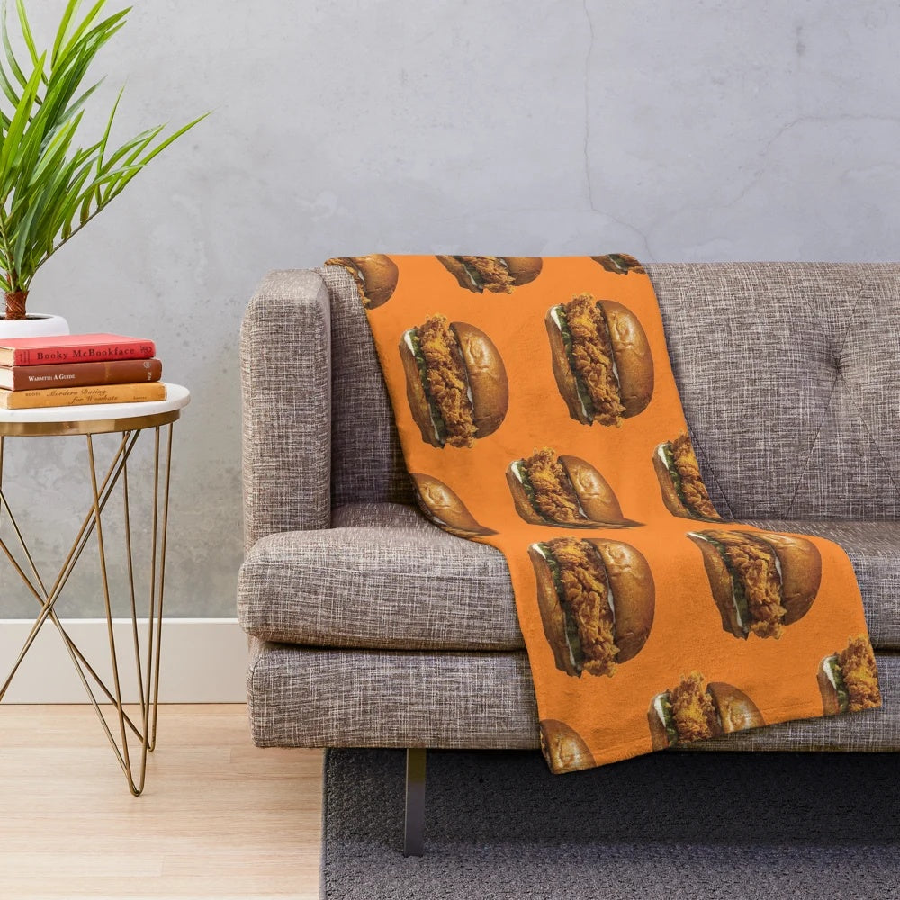 Popeyes Chicken Sandwich Plush Blanket