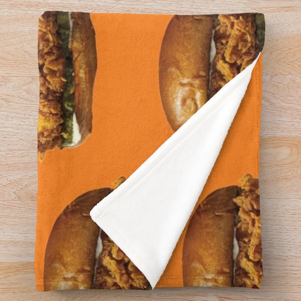 Popeyes Chicken Sandwich Plush Blanket