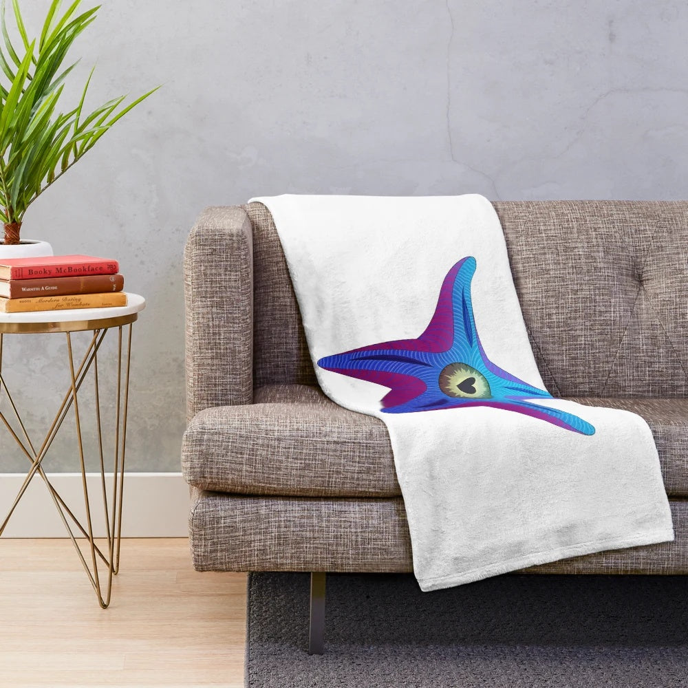 Plush blanket depicting Starro the Conqueror, a DC Comics character