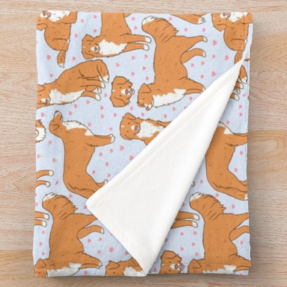 Nova Scotia Duck Tolling Retriever Plush Blanket