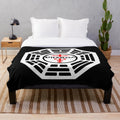 Plush blanket with the Dharma Initiative logo from the TV show Lost