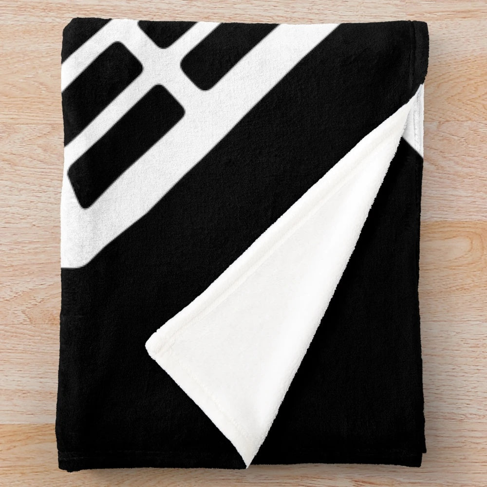 Plush blanket with the Dharma Initiative logo from the TV show Lost