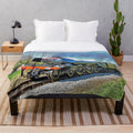 Plush blanket with image of the heritage steam engine 60103